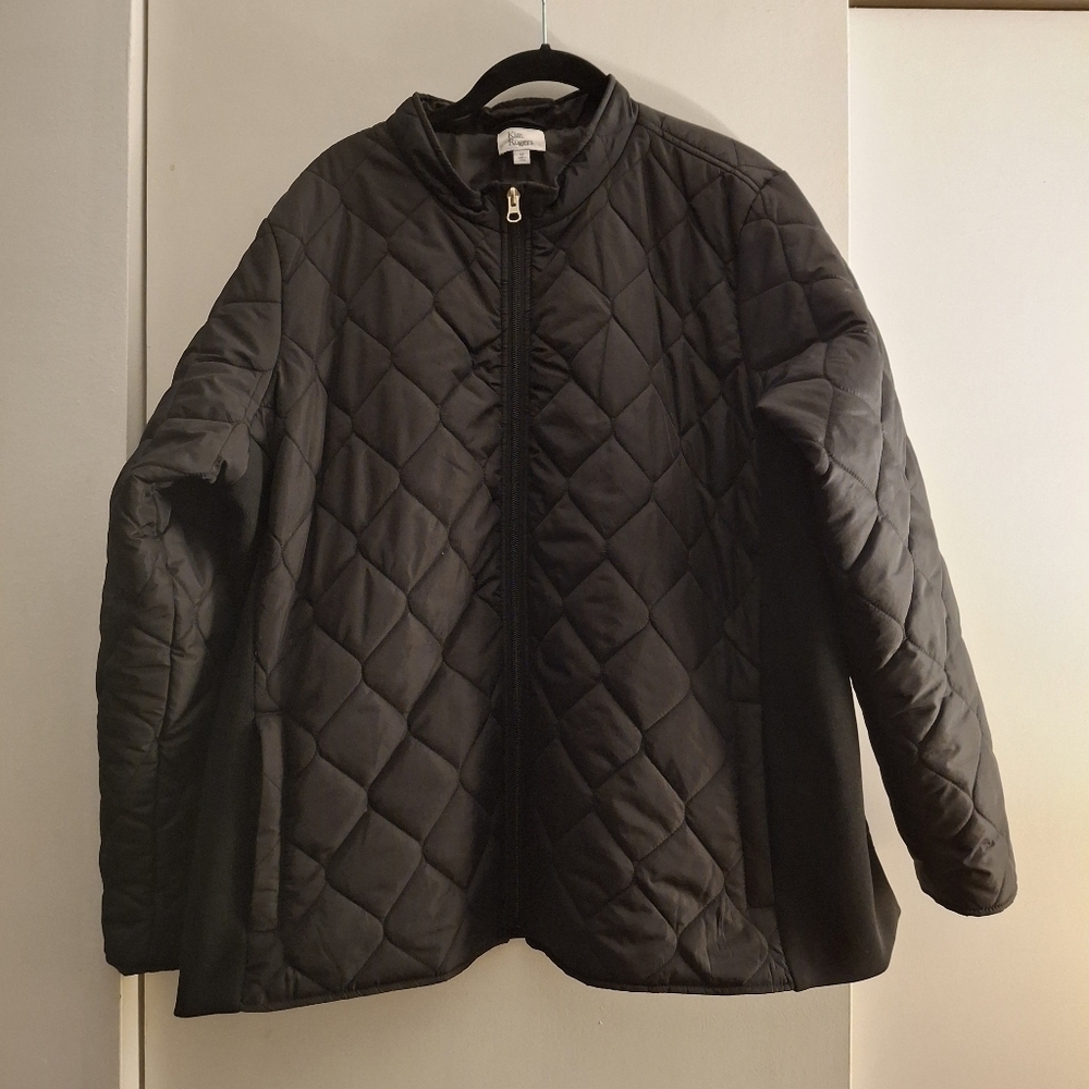 Kim Rogers Women's Black Quilted Puffer Jacket